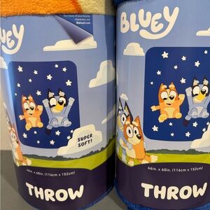 2 Bluey In The Dream Kids Throw Blankets
